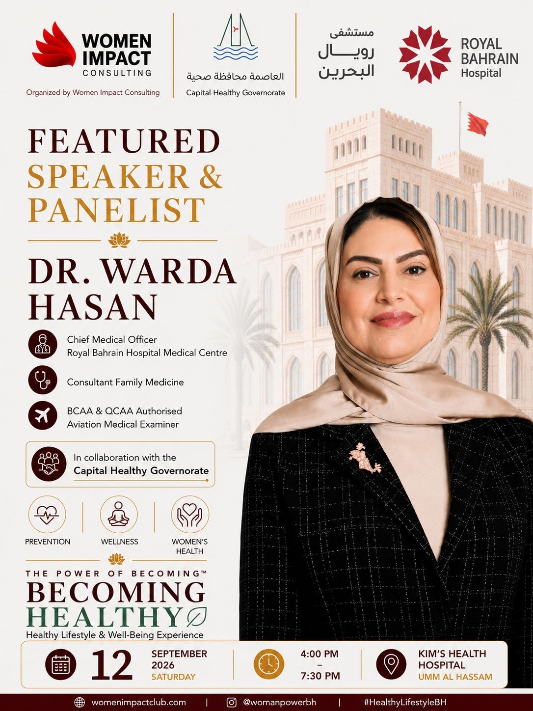 Becoming Healthy — Women Impact Wellness Week, 12 September 2026
